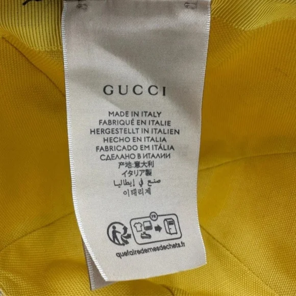 Gucci Pink and Yellow Patterned Cap - Picture 13 of 14